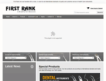 Tablet Screenshot of firstrankind.com